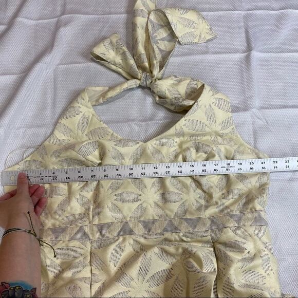 ModCloth Cream Renewed Resplendence Halter Dress - Picture 9 of 9